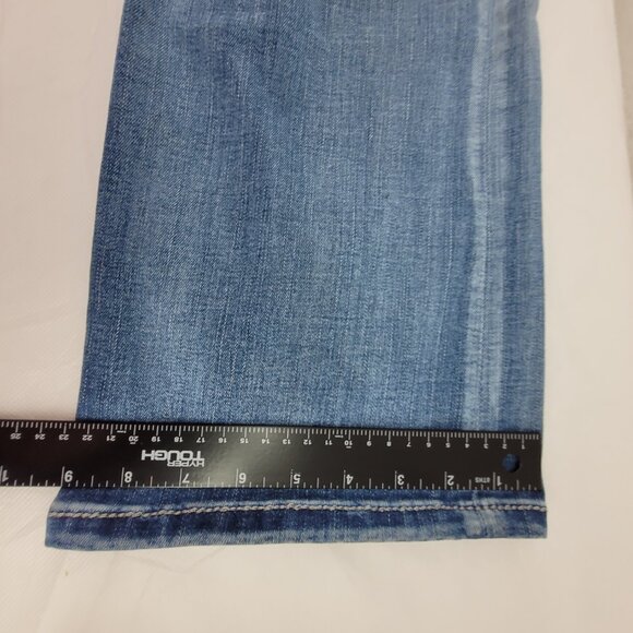 Miss Me Jeans Women's 33 Blue Chloe Boot Cut Damage on right hip see pics - Picture 14 of 16